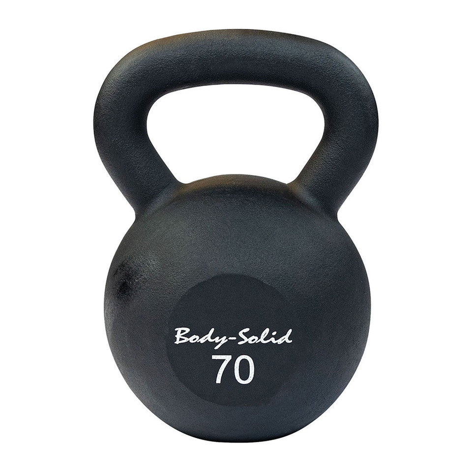 Cast Iron Powder Coated Black Kettle Bell 70Lb