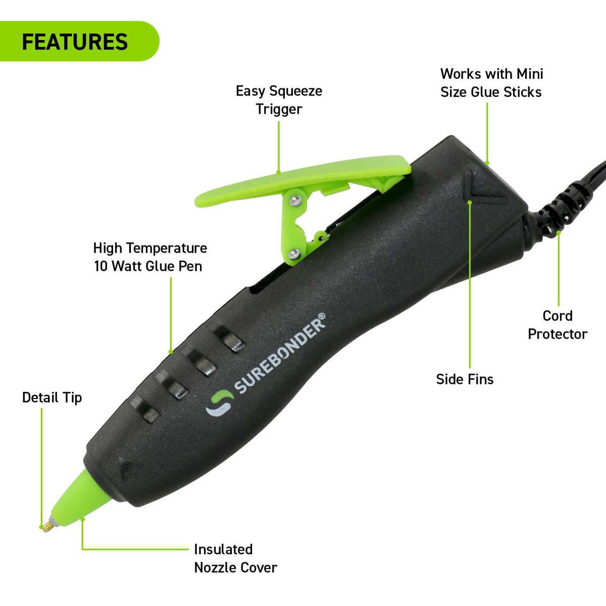 MINI HIGH TEMP DETAIL GLUE PEN