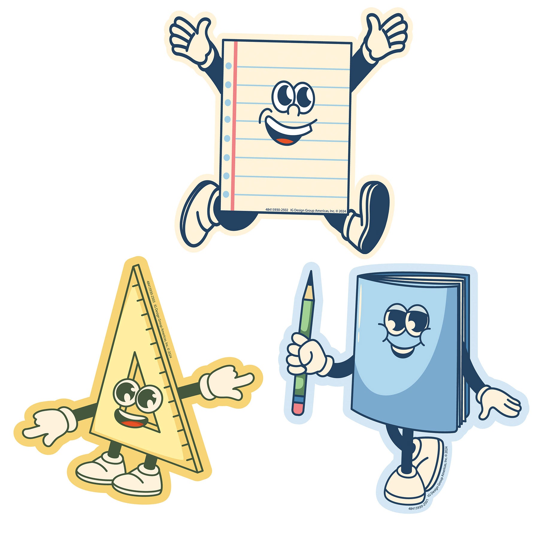 S'Cool Era Paper Cut-Outs, 36 Per Pack, 3 Packs