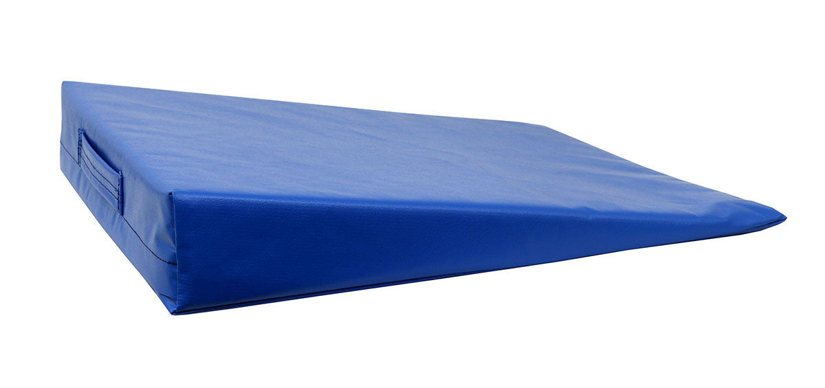 Wedge (20 x 22 x 4"), Foam with Vinyl Cover, Soft, Blue