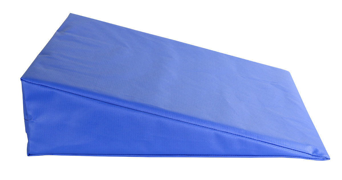 Wedge (20 x 22 x 6"), Foam with Vinyl Cover, Soft, Blue