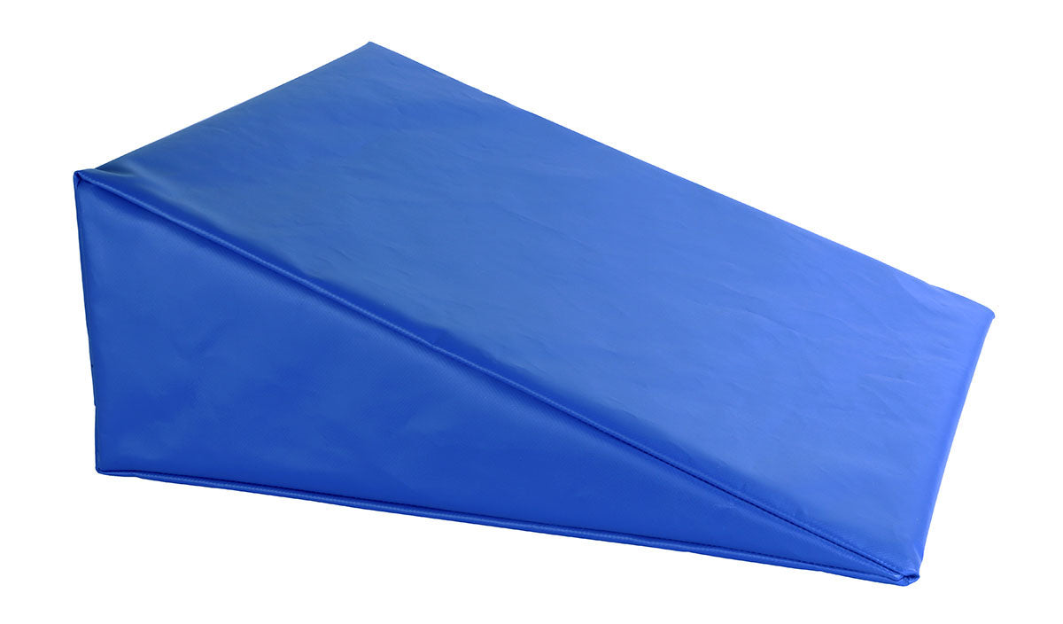 Wedge (20 x 22 x 8"), Foam with Vinyl Cover, Medium, Blue