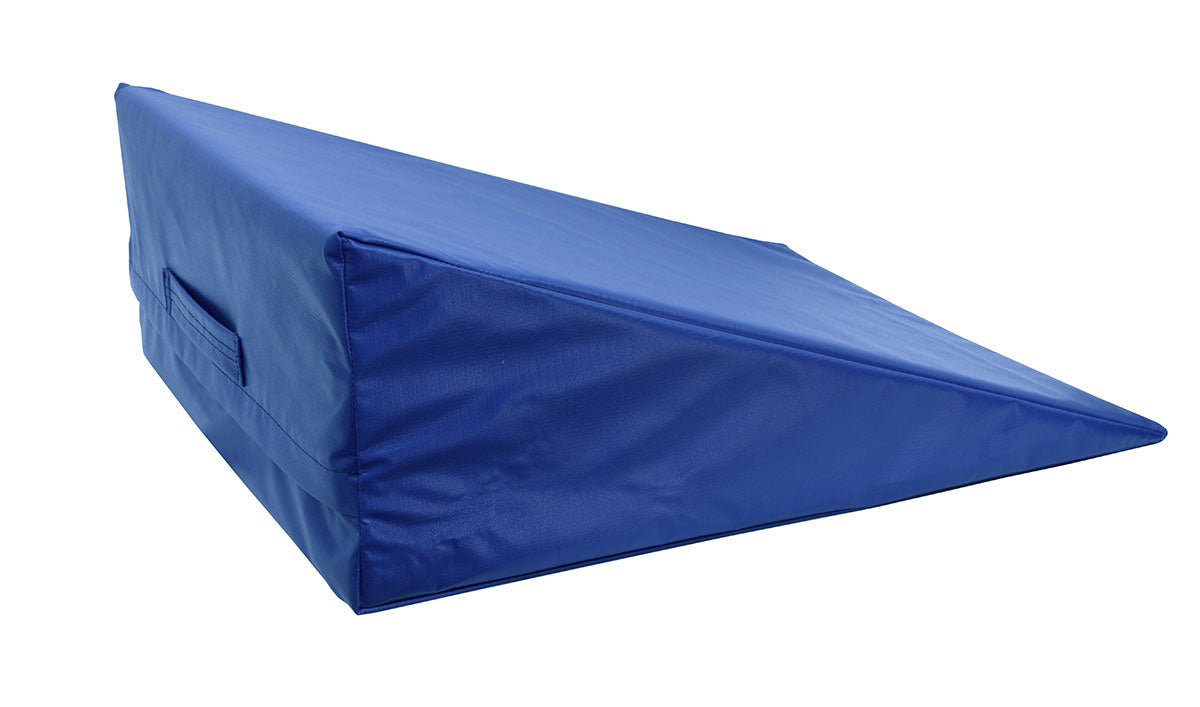 Wedge (24 x 28 x 10"), Foam with Vinyl Cover, Medium, Blue
