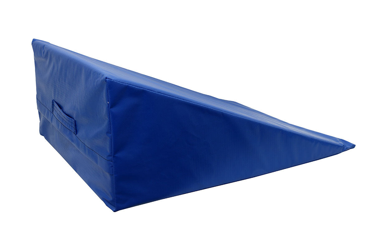 Wedge (24 x 28 x 12"), Foam with Vinyl Cover, Soft, Blue