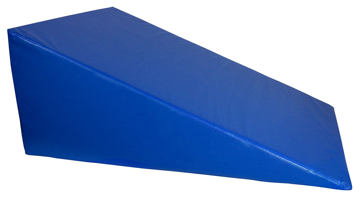 Wedge (30 x 40 x 16"), Foam with Vinyl Cover, Soft, Blue