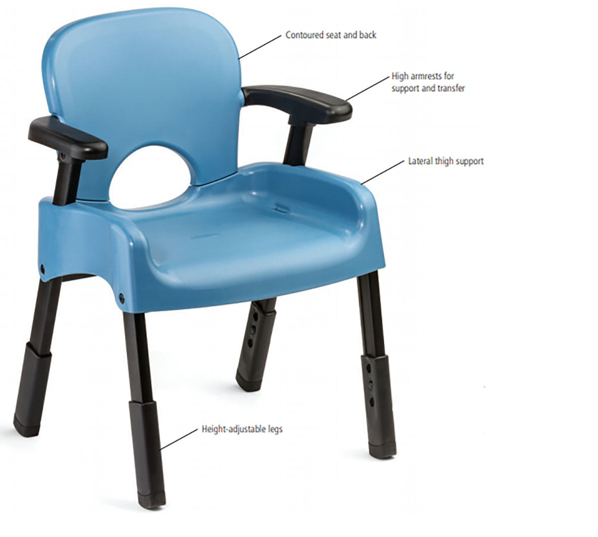 Rifton Compass Chair with Standard Legs, Low Friction, Size 4