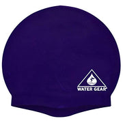 Water Gear Silicone Adult Swim Cap - Flexible Unisex Waterproof - Great for Short and Long Hair - Improve Your Performance - Women Men and Teens -Tria