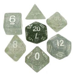 7-Set Tube Glitter Clear with White