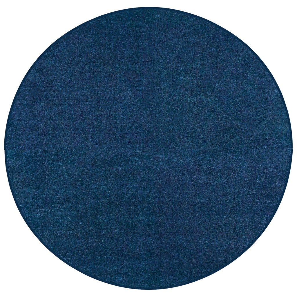 Mt St Helens Solids Collection Carpet Blueberry Blue - 6ft - Round - Blueberry