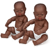 Newborn Baby Doll African Boy 15¾"