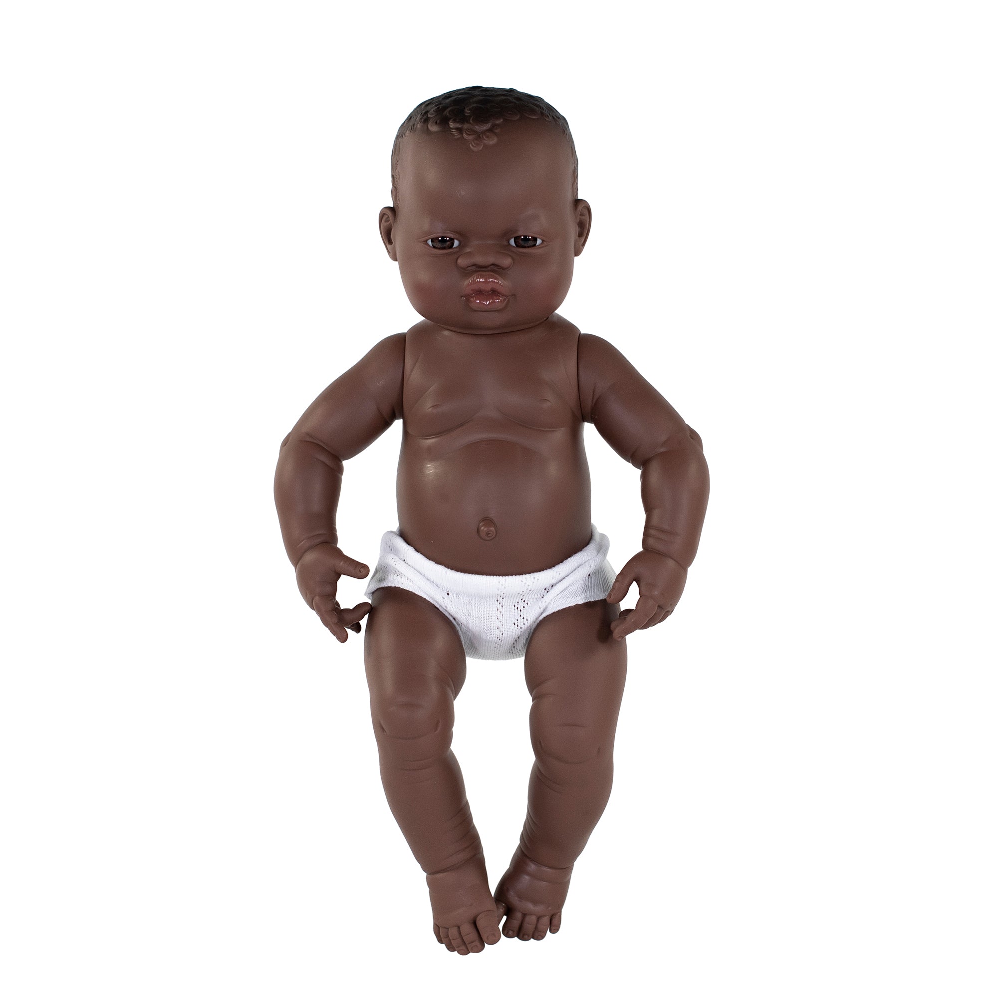 Newborn Baby Doll African Boy 15¾"