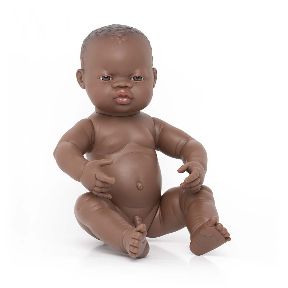 Newborn Baby Doll African Boy 15¾"