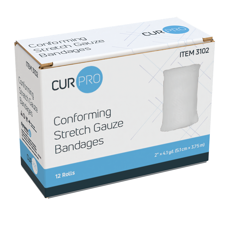 Conforming Stretch Gauze Bandage, 2" - 12 pcs per Box/8 boxes per Case