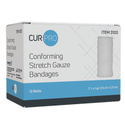 Conforming Stretch Gauze Bandage, 3" - 12 pcs per Box/8 boxes per Case