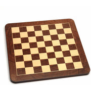 Deluxe Chess Board, Walnut Root Wood with Rounded Corners, 19"