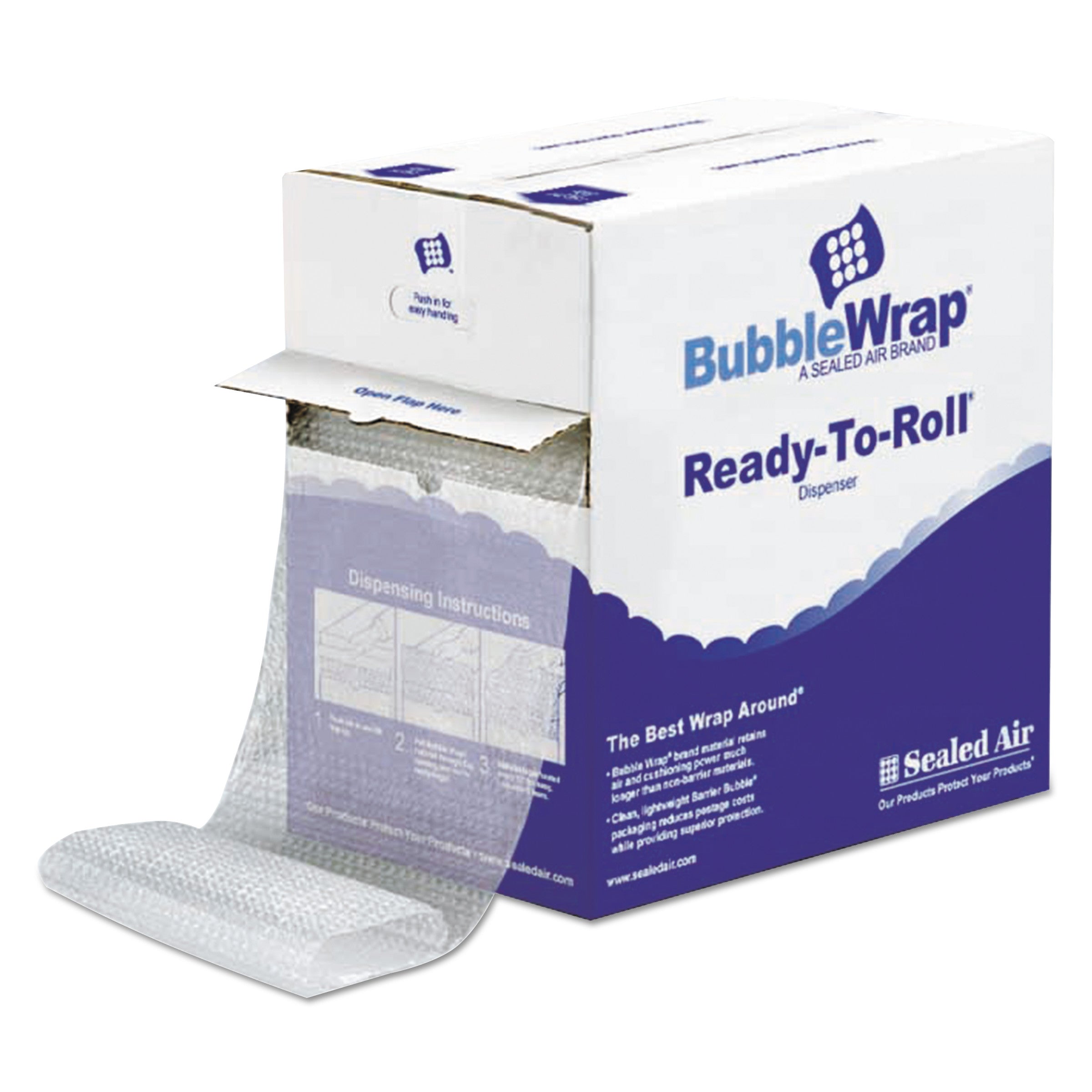 Sealed Air Bubble Wrap Multi-purpose Material - 12" Width x 175 ft Length - 1 Wrap(s) - Perforated, Lightweight - Clear - 1 Carton