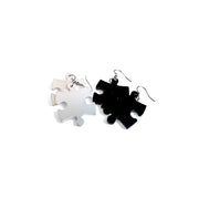 Chessex 54001 Opaque Puzzle Piece Earrings, Assorted Colors (Pair)