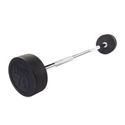 Rubber Coated Fixed Straight Barbell, 70Lb