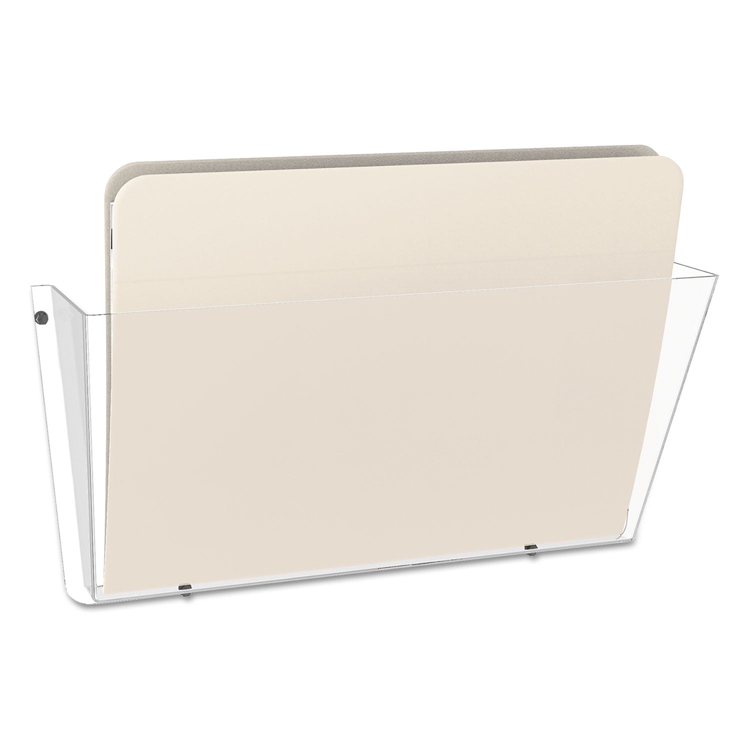 Deflecto Unbreakable DocuPocket - 1 Pocket(s) - 1 Compartment(s) - 6.50" Height x 14.50" Width x 3" Depth - Unbreakable - Clear - Plastic - 1 Each