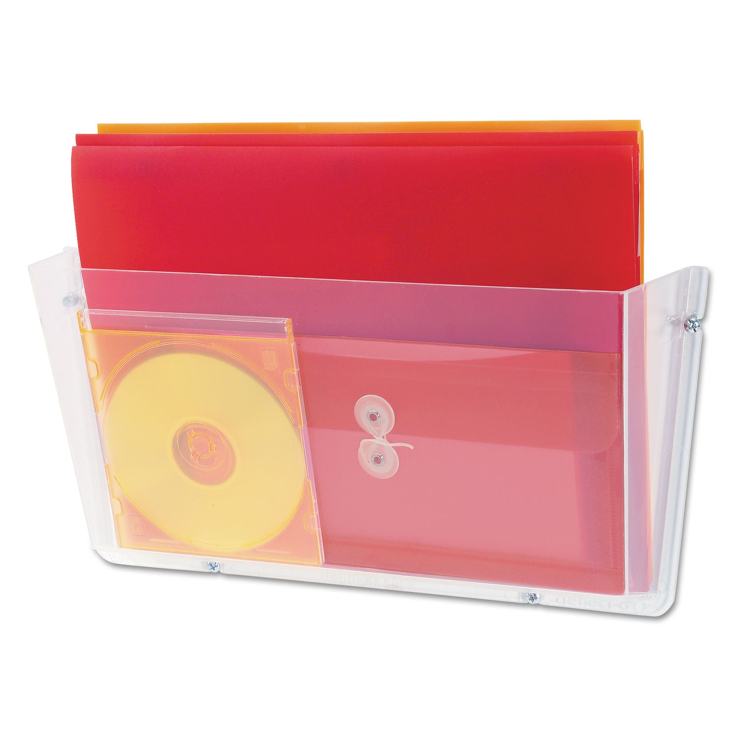 Deflecto Unbreakable DocuPocket - 1 Pocket(s) - 1 Compartment(s) - 6.50" Height x 14.50" Width x 3" Depth - Unbreakable - Clear - Plastic - 1 Each