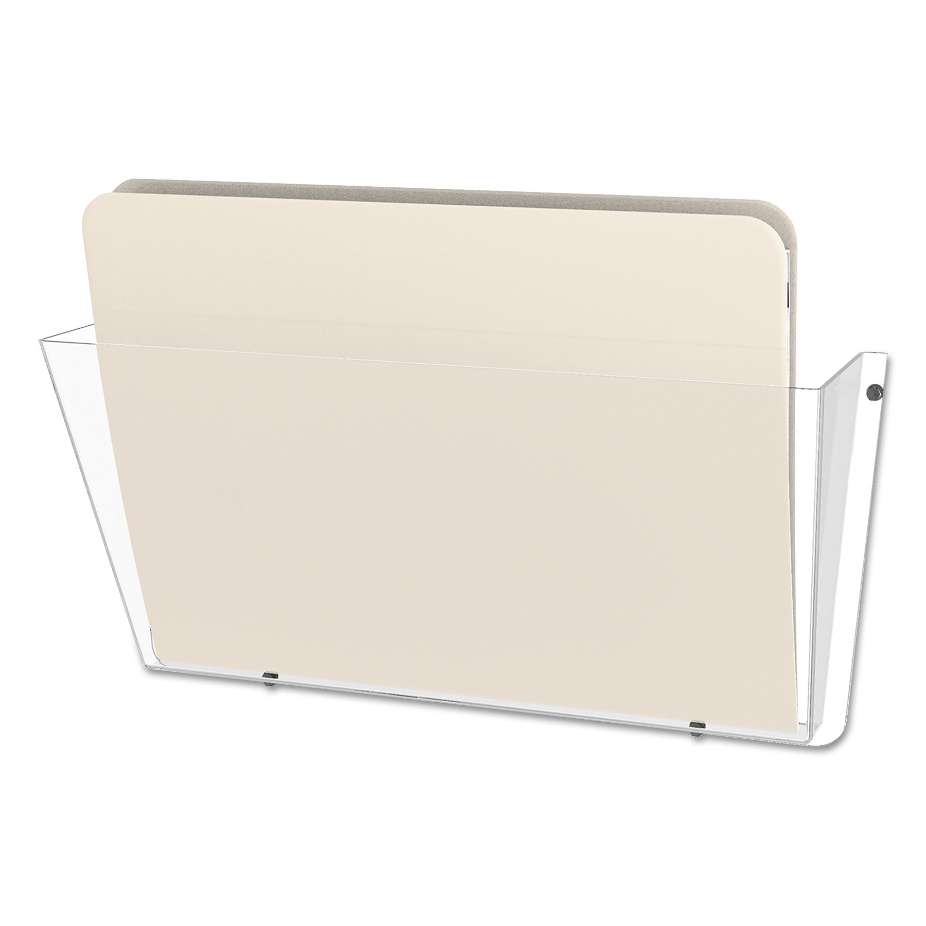 Deflecto Unbreakable DocuPocket - 1 Pocket(s) - 1 Compartment(s) - 6.50" Height x 14.50" Width x 3" Depth - Unbreakable - Clear - Plastic - 1 Each