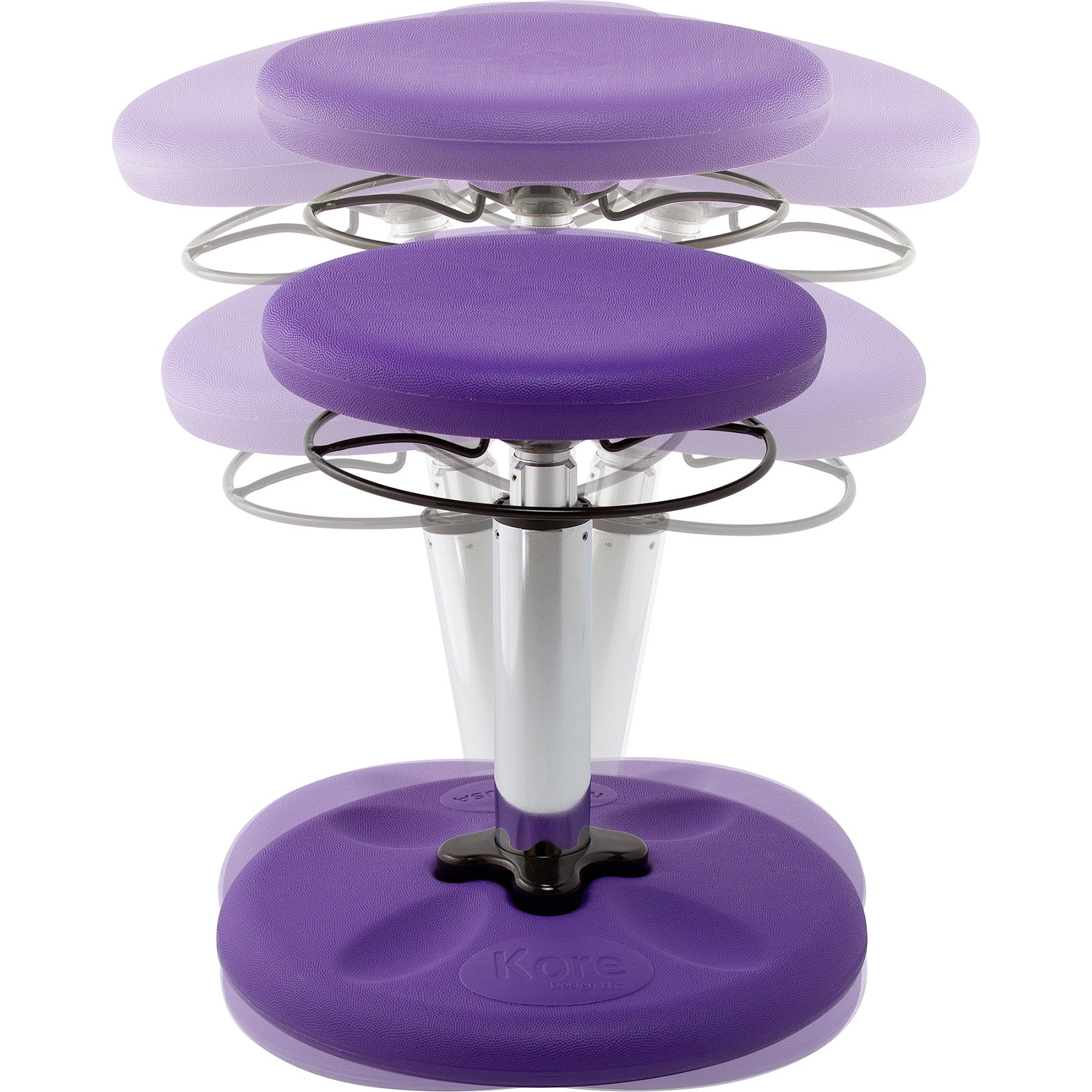 Kids Adjustable Standard Wobble Chair 14-19", Purple