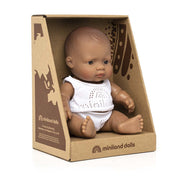 Newborn Baby Doll Hispanic Boy 8 1/4"