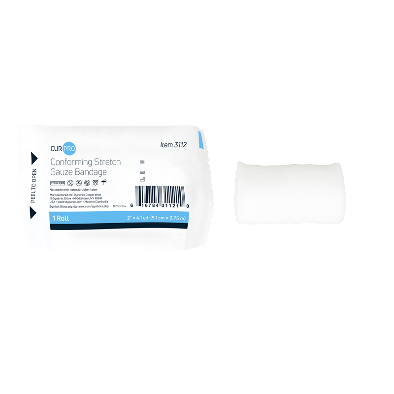 Conforming Stretch Gauze Bandage - Sterile, 2" - 12 pcs per Box/8 boxes per Case