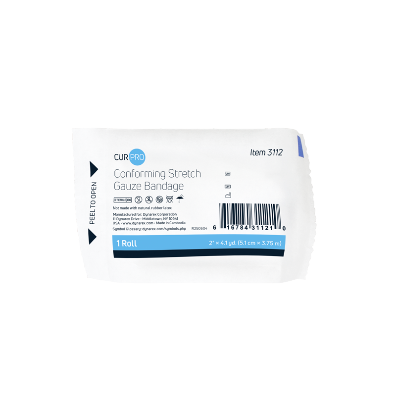 Conforming Stretch Gauze Bandage - Sterile, 2" - 12 pcs per Box/8 boxes per Case