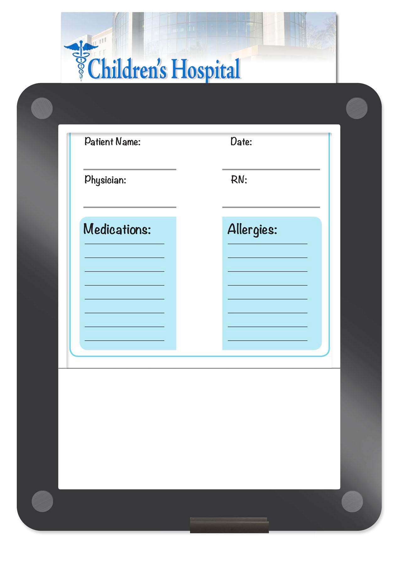 Clarity™ Insertable Dry Erase Board - 11.0" x 13.5"