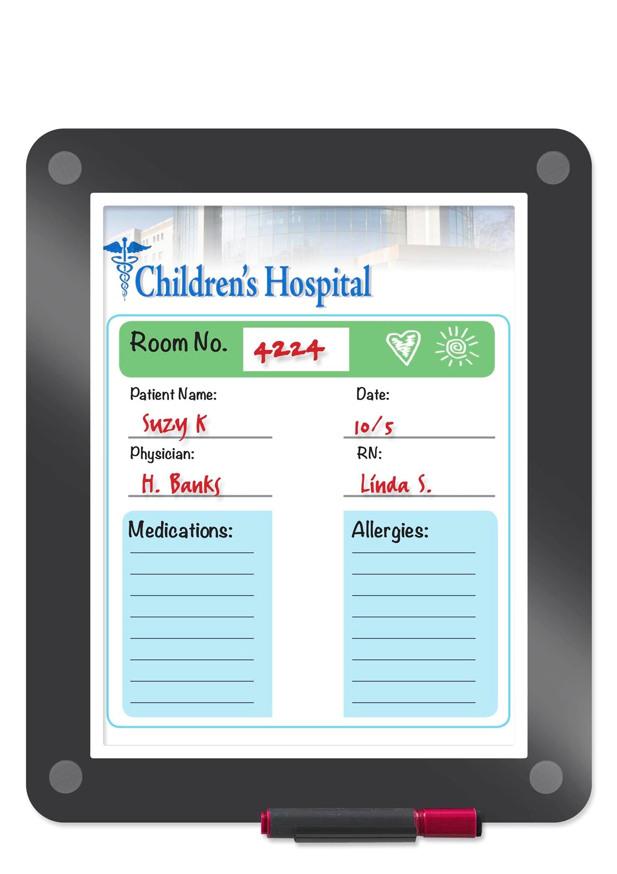 Clarity™ Insertable Dry Erase Board - 11.0" x 13.5"