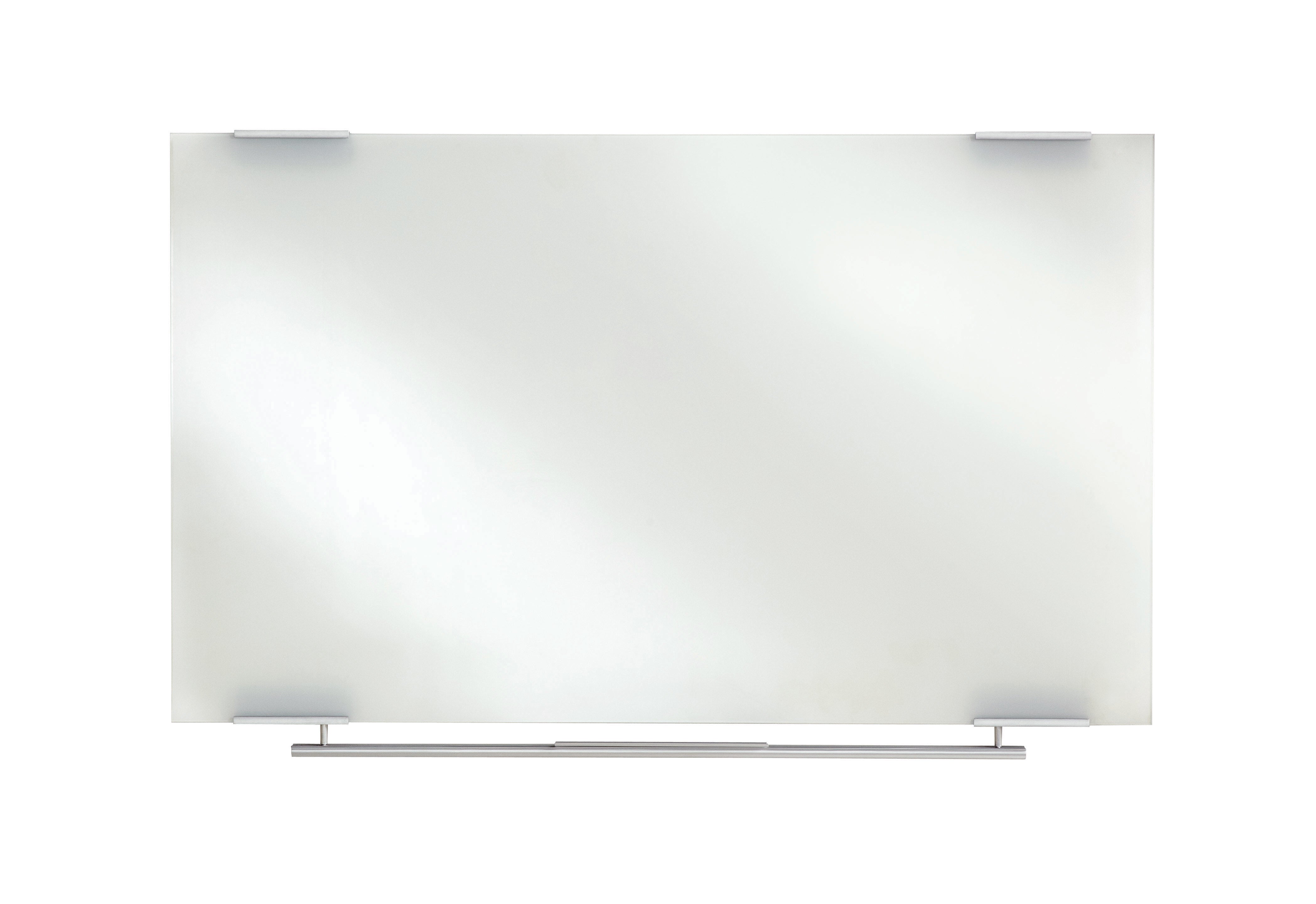 Clarity™ Dry Erase Board, Glass w/Aluminum Trim - 48" x 36"