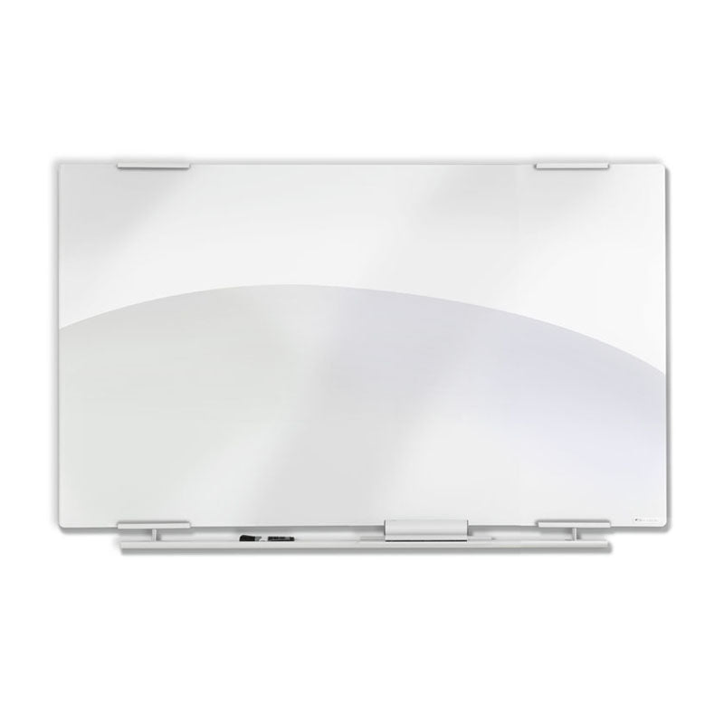 Clarity™ Dry Erase Board, Glass w/Aluminum Trim - 60" x 36"