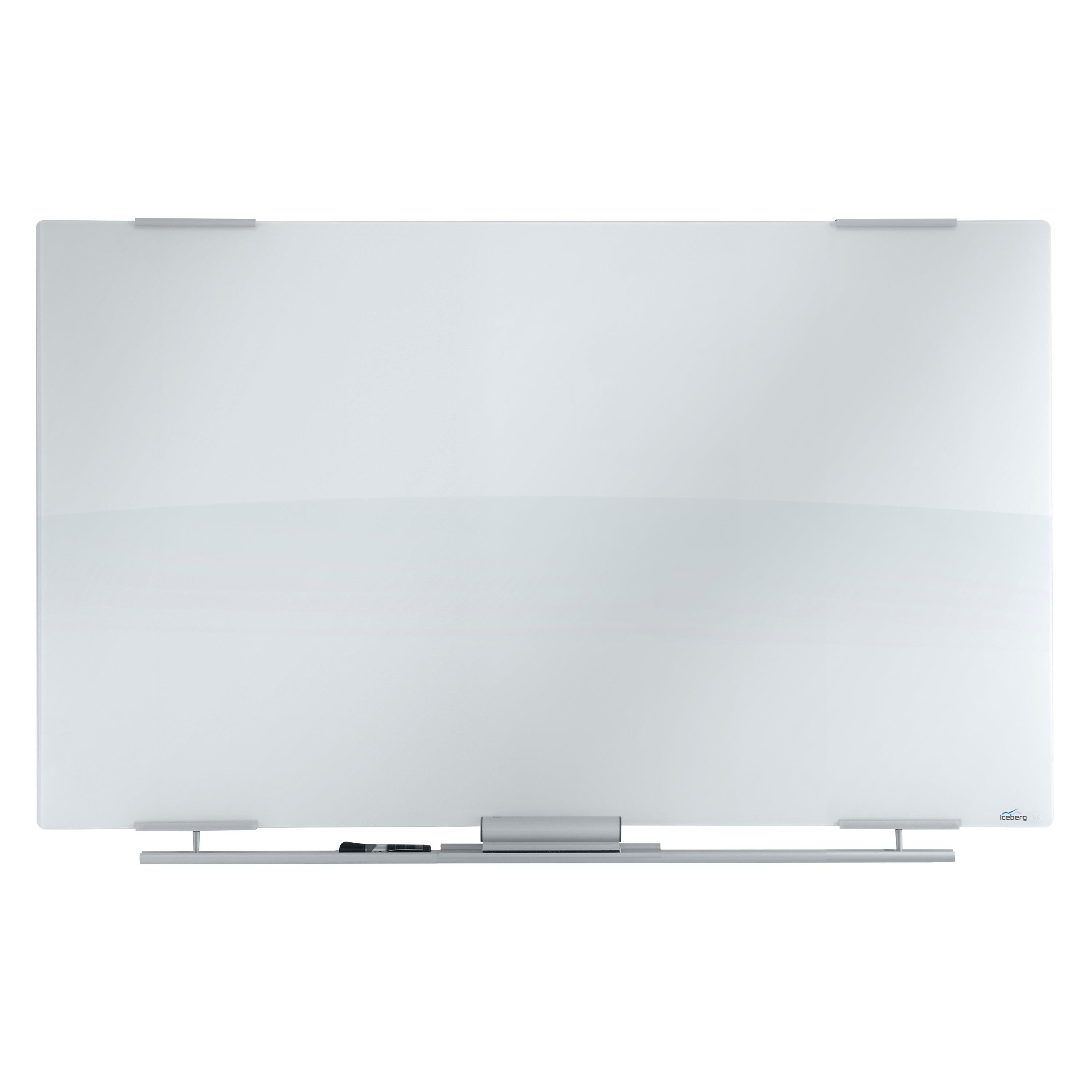 Clarity™ Dry Erase Board, Glass w/Aluminum Trim - 60" x 36"