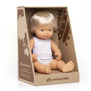 Baby Doll Caucasian Blond Boy 15"