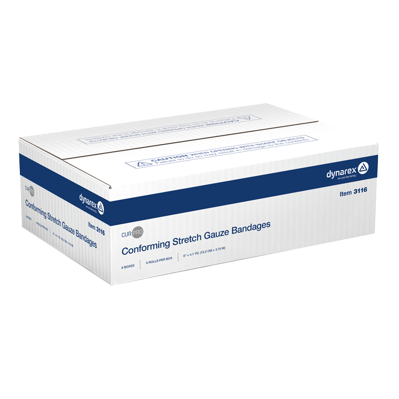 Conforming Stretch Gauze Bandage - Sterile, 6" - 6 pcs per Box/8 boxes per Case