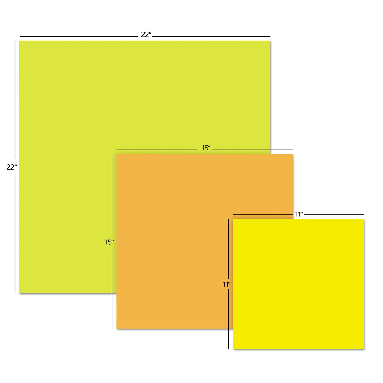 Super Sticky Big Note, 11 in. x 11 in., Yellow