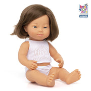 Baby Doll Caucasian Girl with Down Syndrome 15”