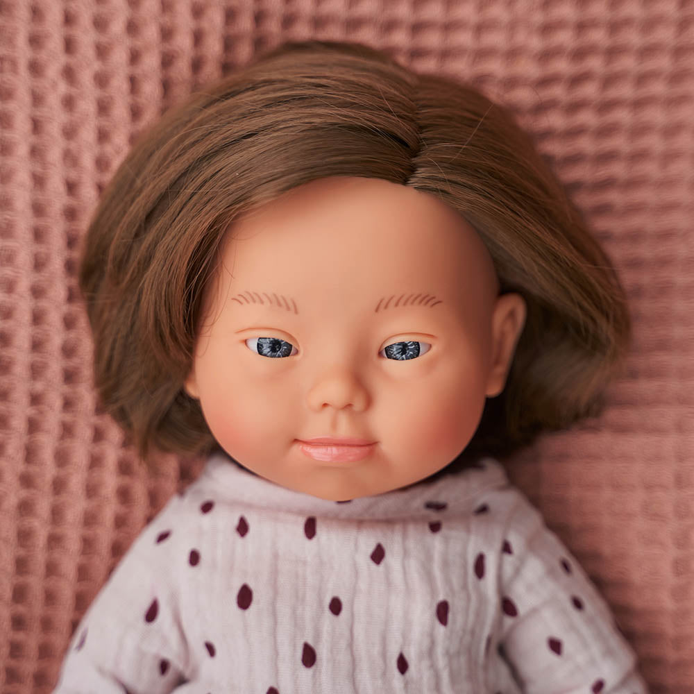 Baby Doll Caucasian Girl with Down Syndrome 15”