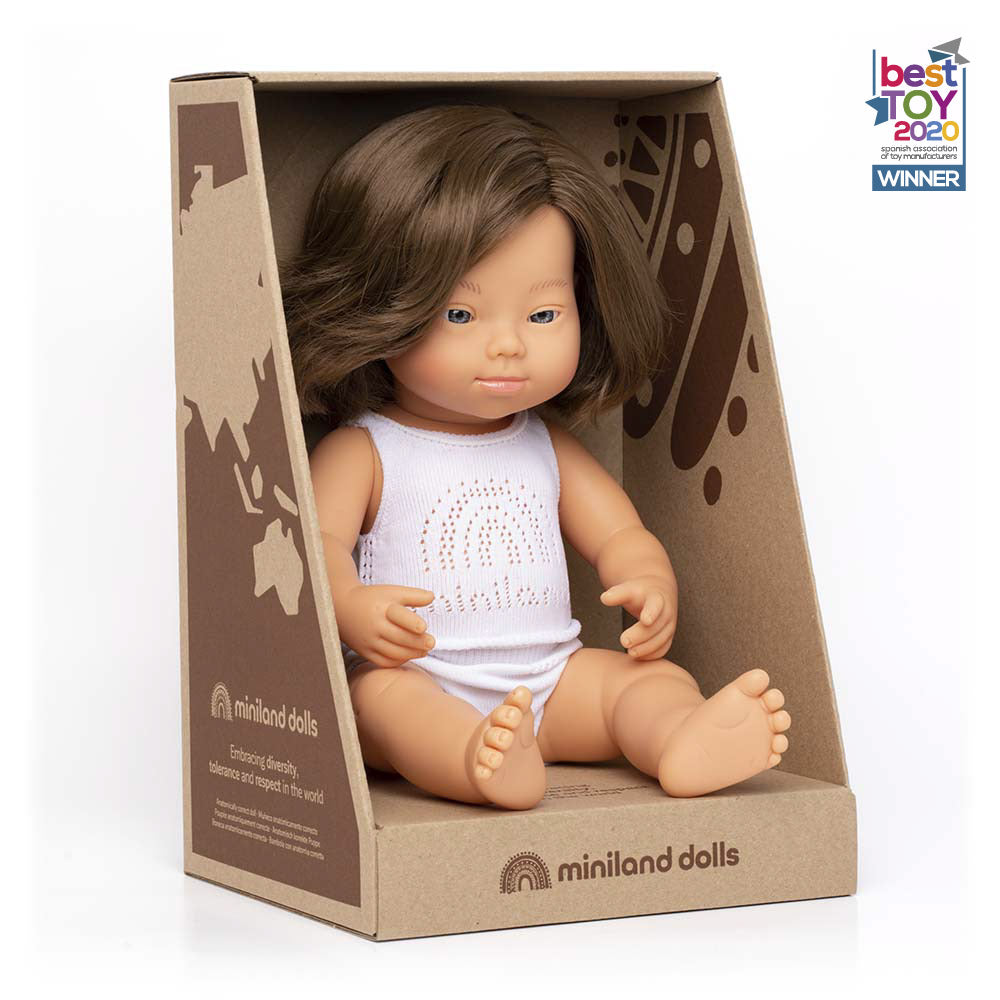 Baby Doll Caucasian Girl with Down Syndrome 15”
