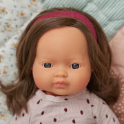 Baby Doll Caucasian Brunette Girl 15"