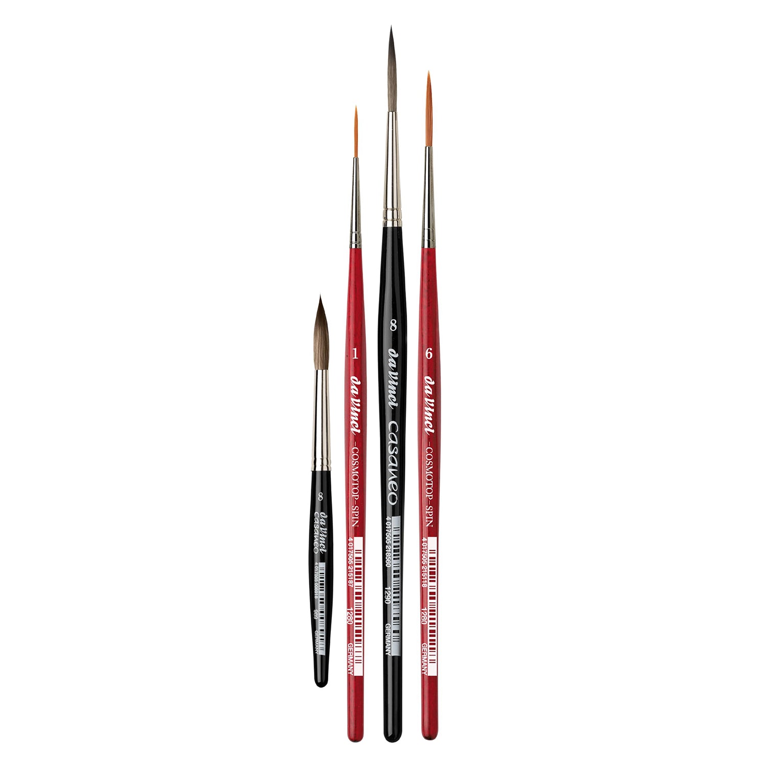 Artist Signature Collection by May & Berry Design Studio (Urban Watercolor Journey), Rigger Brushes, Assorted, 4 Brush Set