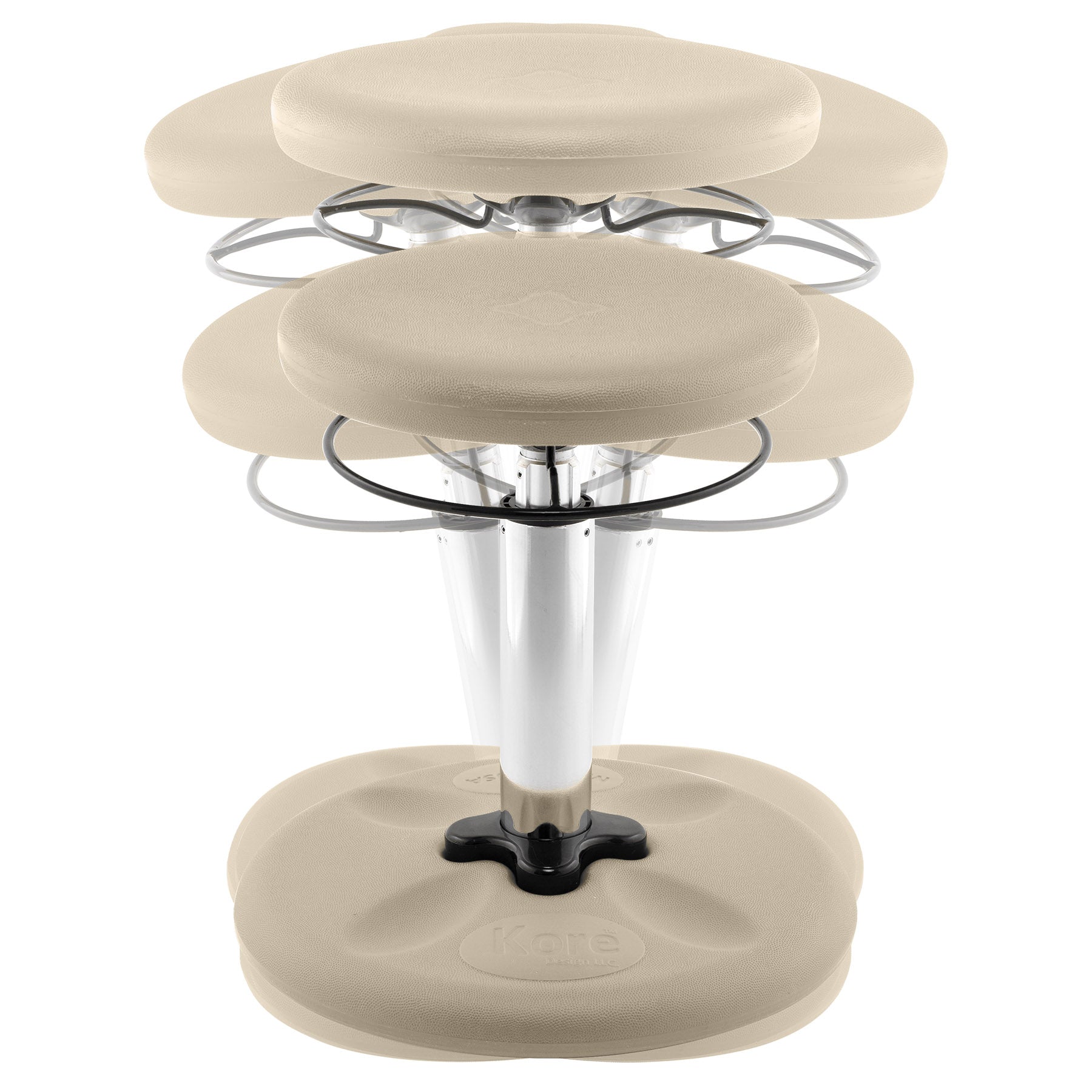 Kids Adjustable Standard Wobble Chair 14-19", Sand Dollar