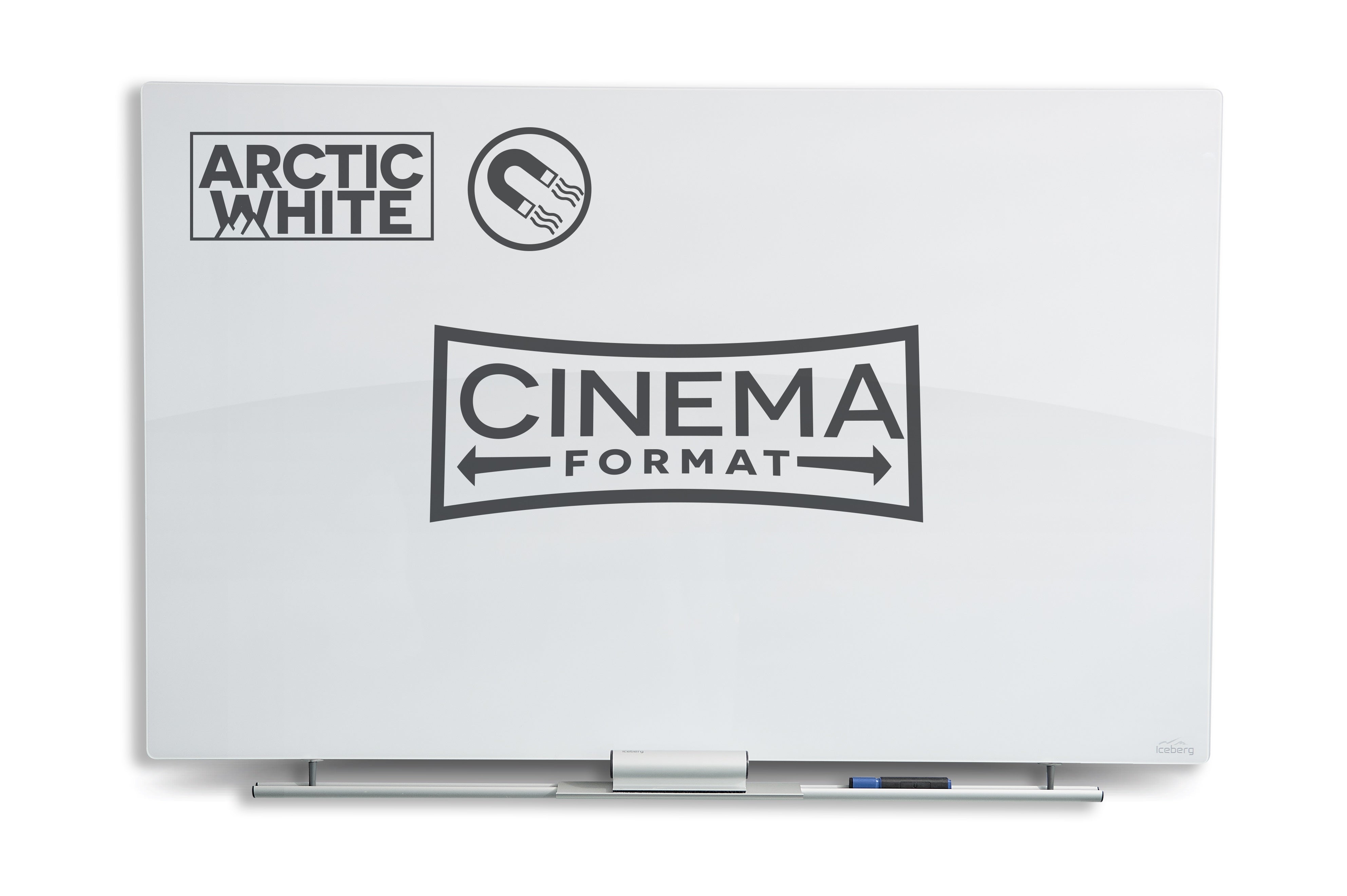 Clarity™ Magnetic Glass Dry Erase Board - 24"x38"