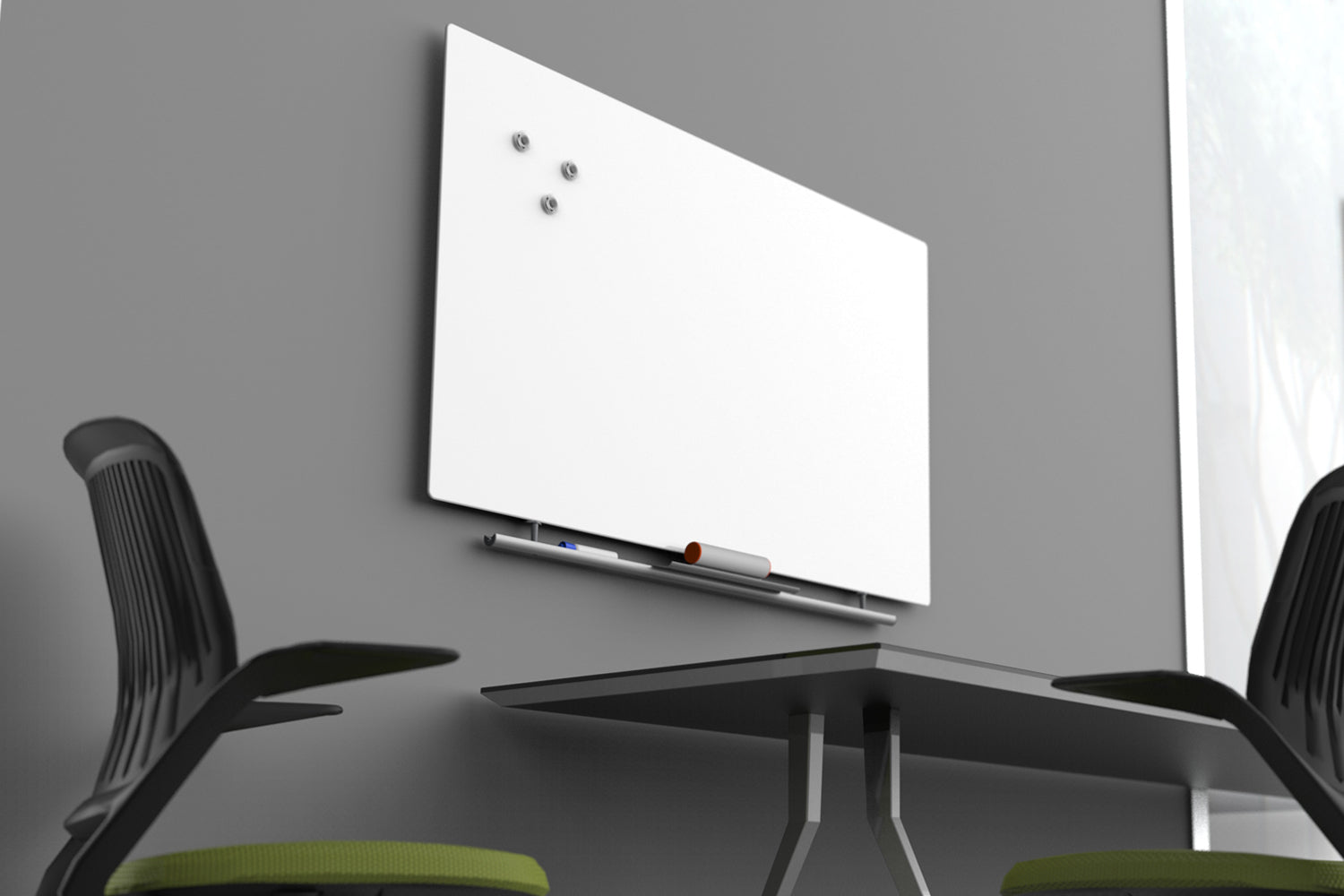Clarity™ Magnetic Glass Dry Erase Board - 30"x50"