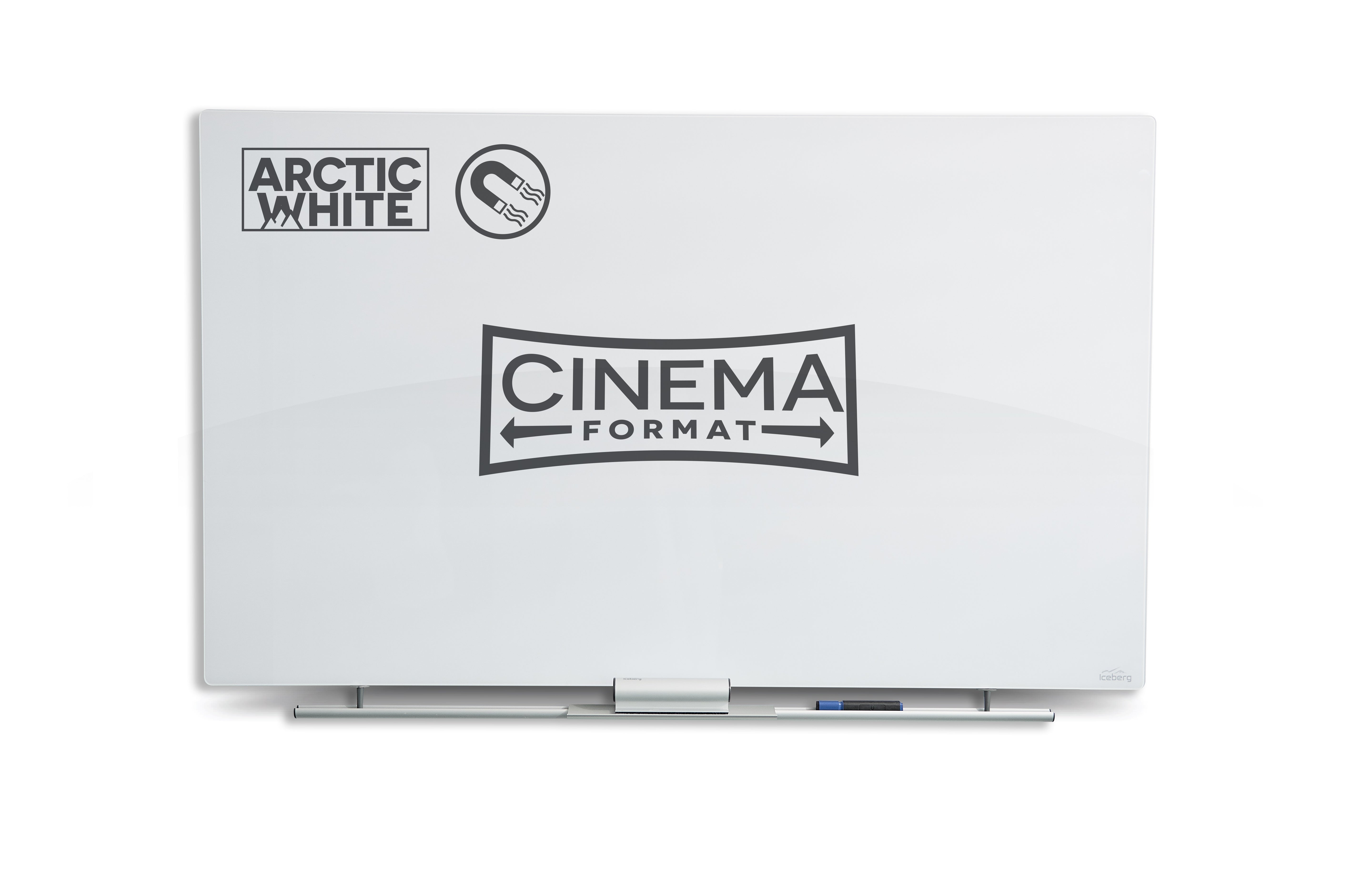 Clarity™ Magnetic Glass Dry Erase Board - 30"x50"