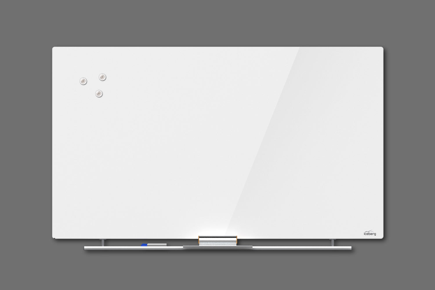 Clarity™ Magnetic Glass Dry Erase Board - 36"x62"