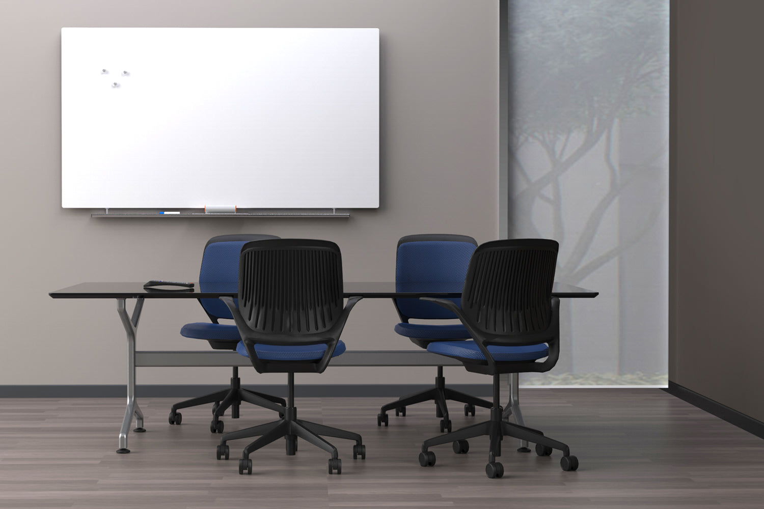 Clarity™ Magnetic Glass Dry Erase Board - 42"x74"