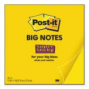 Super Sticky Big Note, 11 in. x 11 in., Yellow