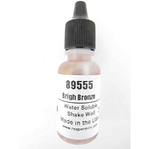 Brigh Bronze Master Series Hobby Paint .5oz Dropper Bottle Pathfinder Colors Reaper Miniatures